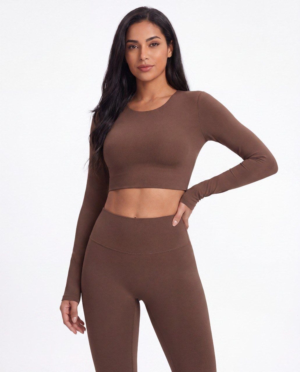 Infinity Crop Top - Café