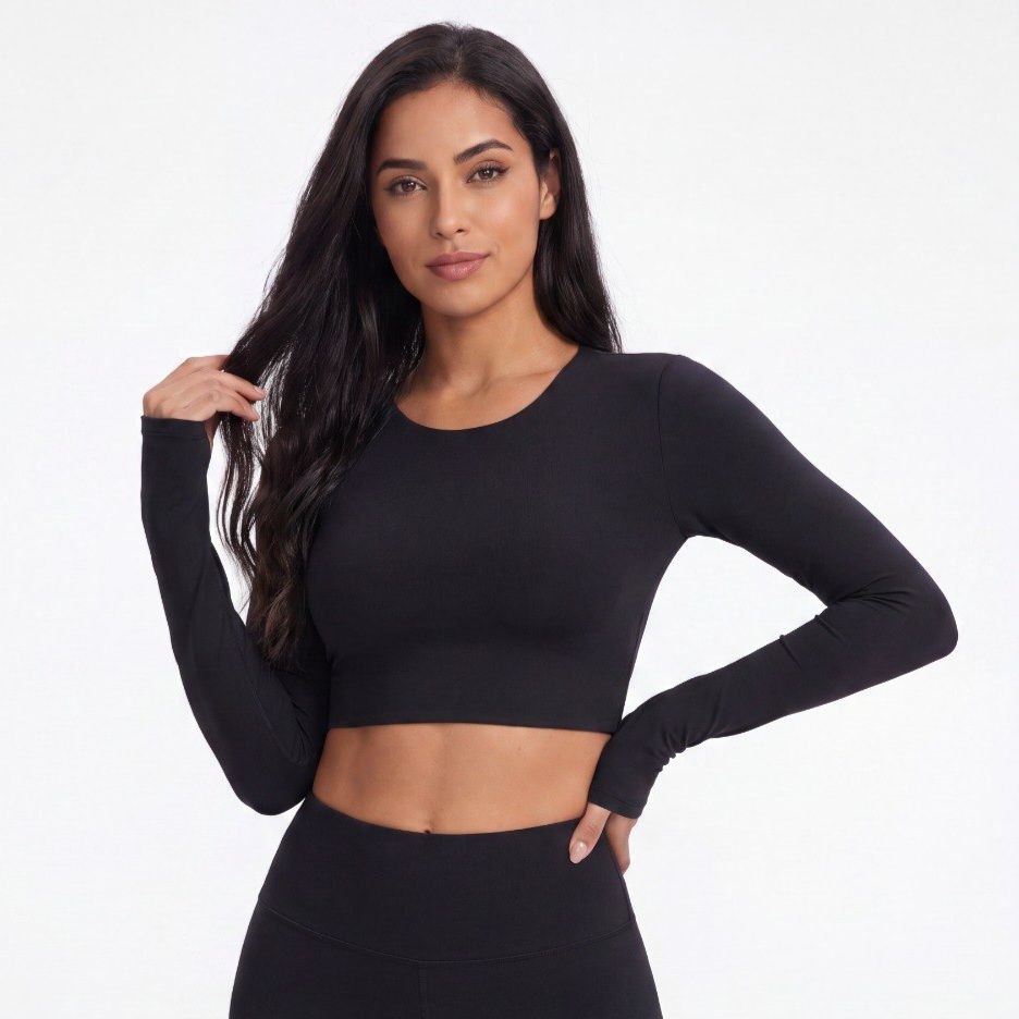 Infinity Crop Top - Negro