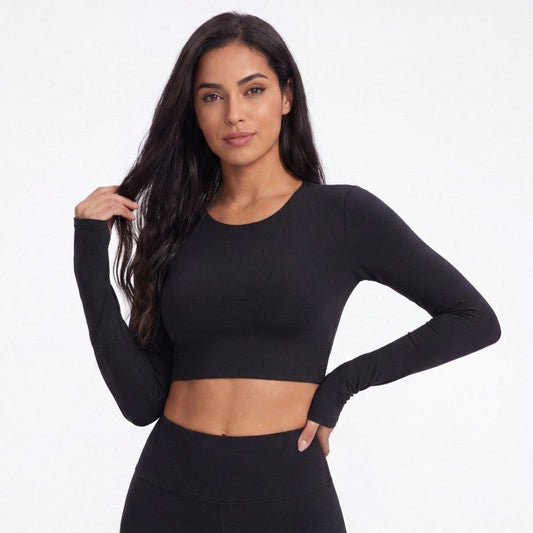 Infinity Crop Top - Negro