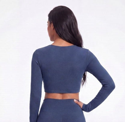 Infinity Crop Top - Azul midnight