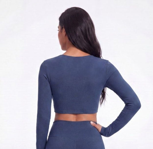 Infinity Crop Top - Azul midnight