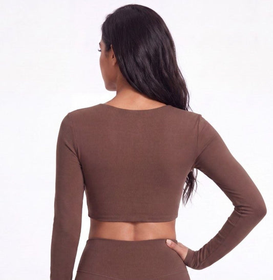Infinity Crop Top - Café