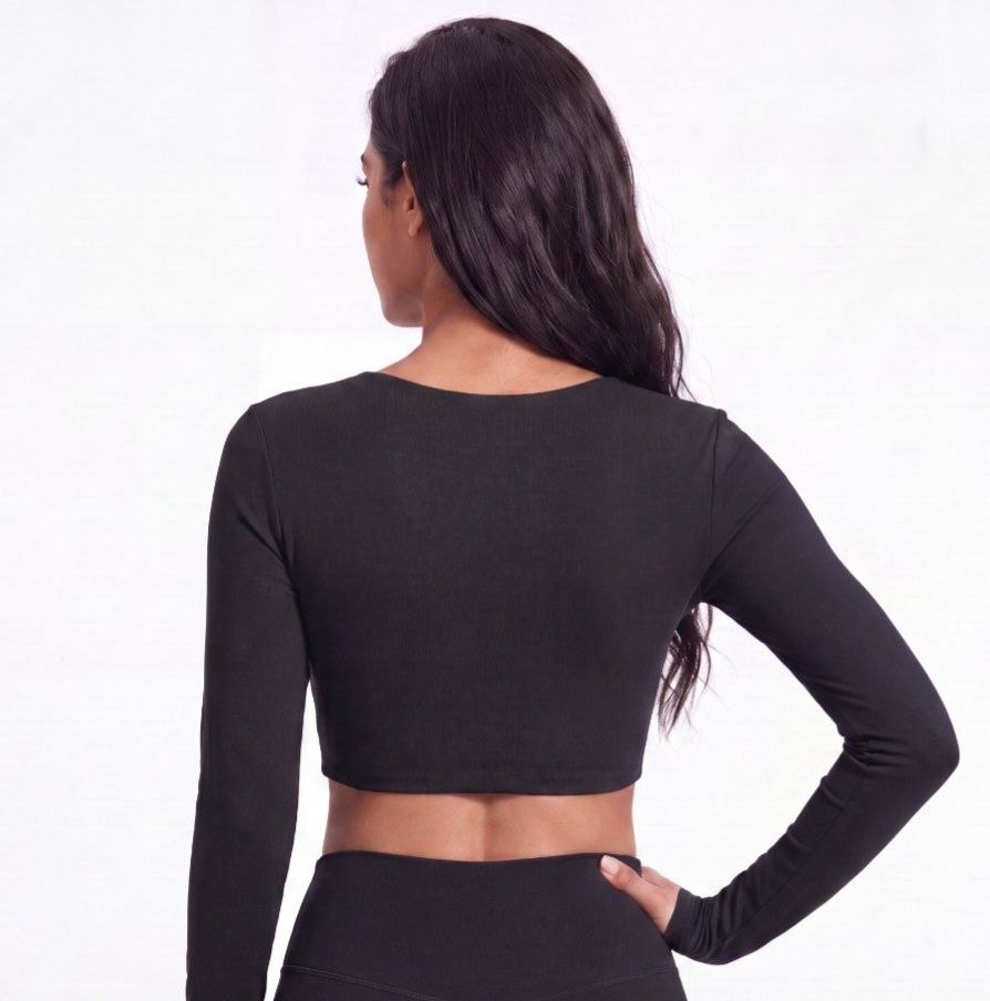 Infinity Crop Top - Negro