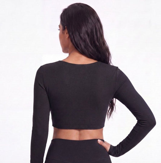 Infinity Crop Top - Negro