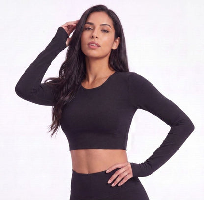 Infinity Crop Top - Negro