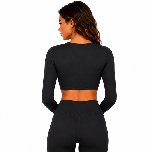 Crop Top Vitta - Negro